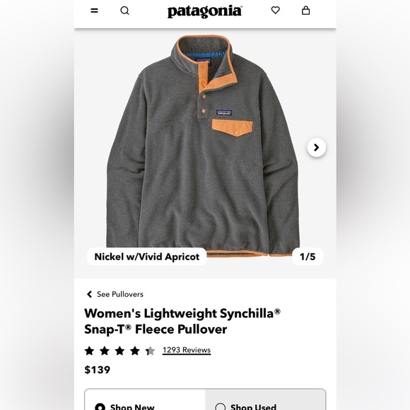 Women's Lightweight Synchilla®
Snap-T® Fleece Pullover - Picture 2 of 5